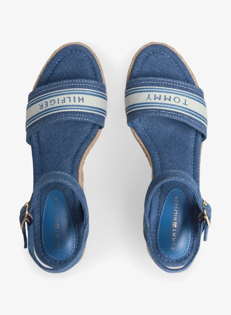 TOMMY HILFIGER  Canvas Denim Wedge Espadrilles for Women | Best Price UAE